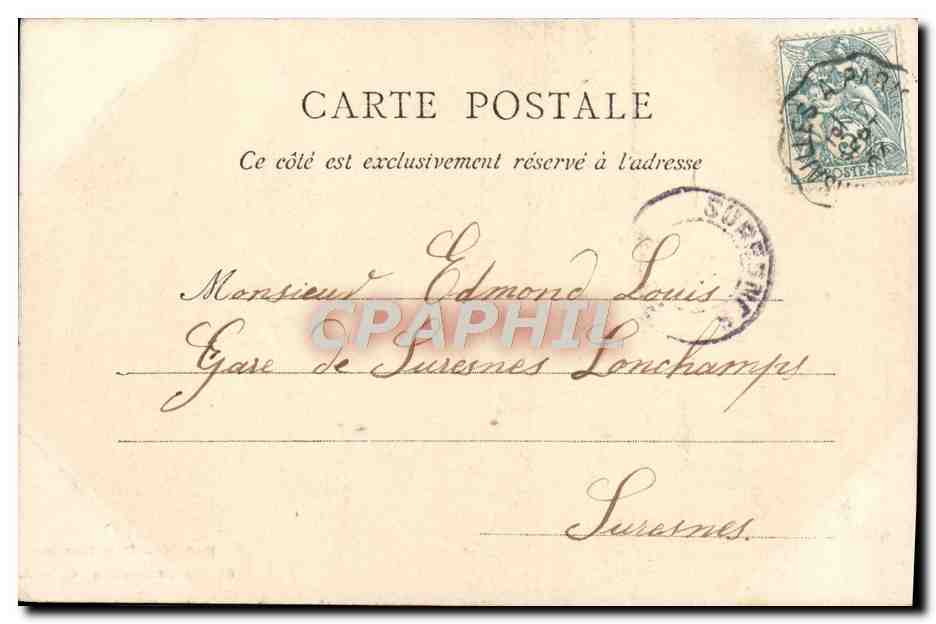 CPA Paris Parc Monceau La Taumachie — Rückseite