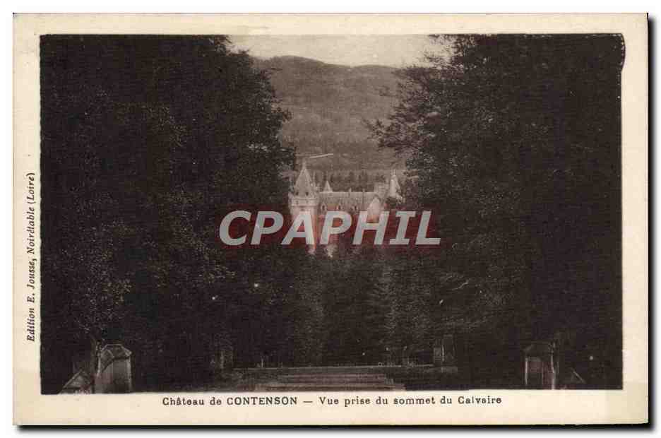 CPA Chateau De Contenson Vue Prise Du Sommet Du Calvaire