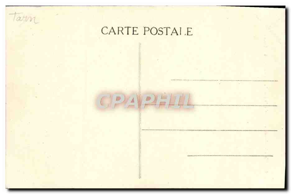 CPA Les Trois Viaducs Du Chemin De FEr De Castres A Murat — Rückseite