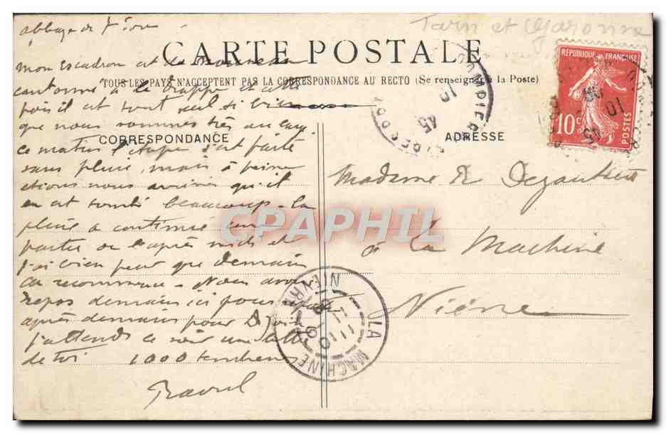 CPA Abbaye De Sept Fons Vue Generale — Rückseite