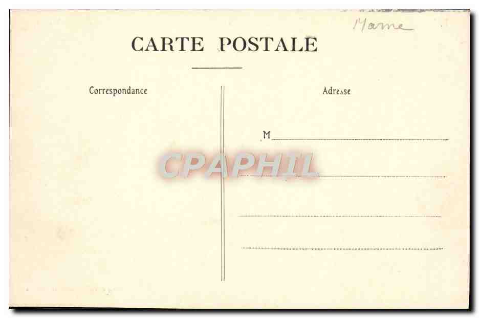 CPA Epernay Le Theatre La Champagne — Rückseite