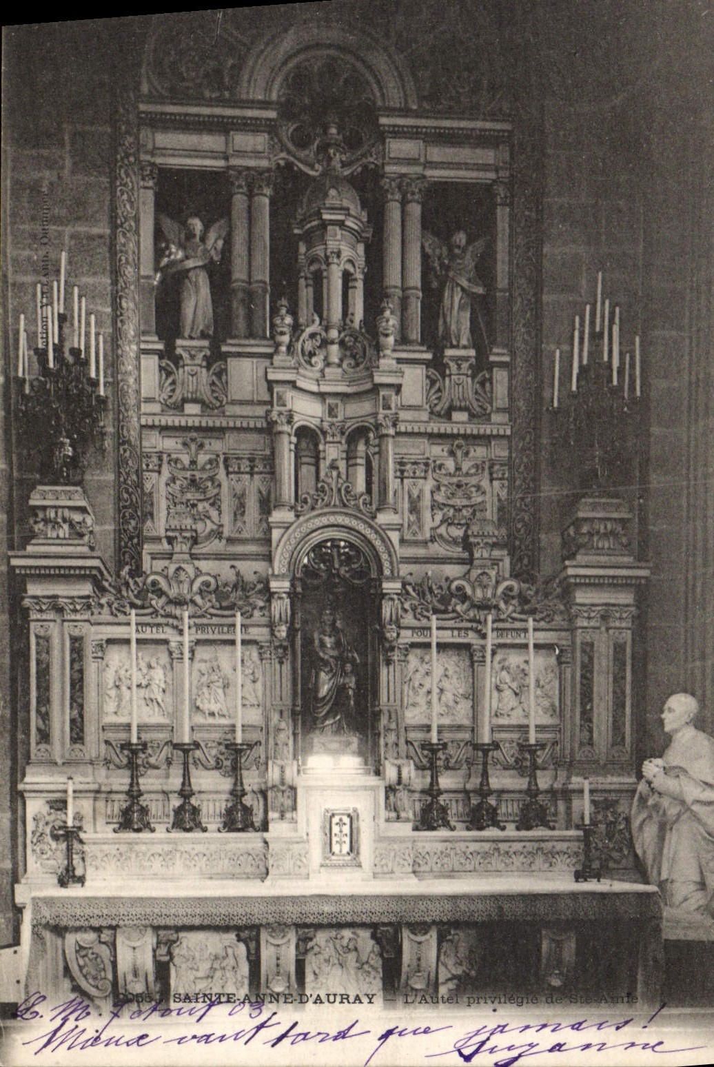 CPA Sainte Anne D'Auray L'autel privilegie de Ste Anne