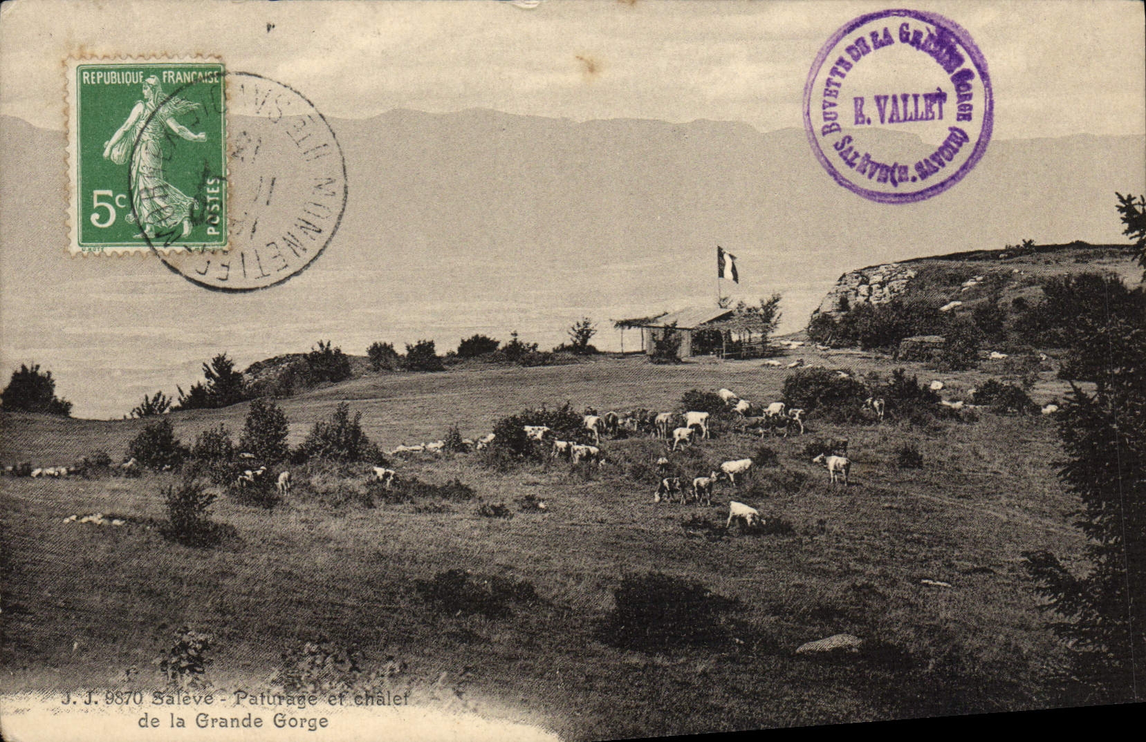 Salleve - Pâturage et chalet de la Grande Gorge — J.J. 8870
