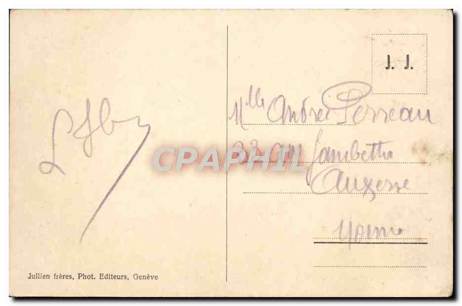 Salleve - Pâturage et chalet de la Grande Gorge — J.J. 8870 — Rückseite