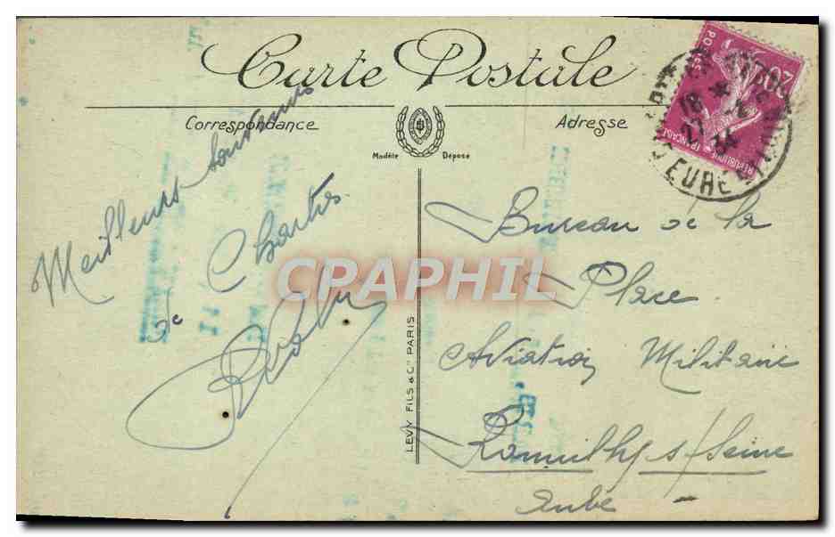 CPA Chartres Le Pont Neuf Lavoir — Rückseite