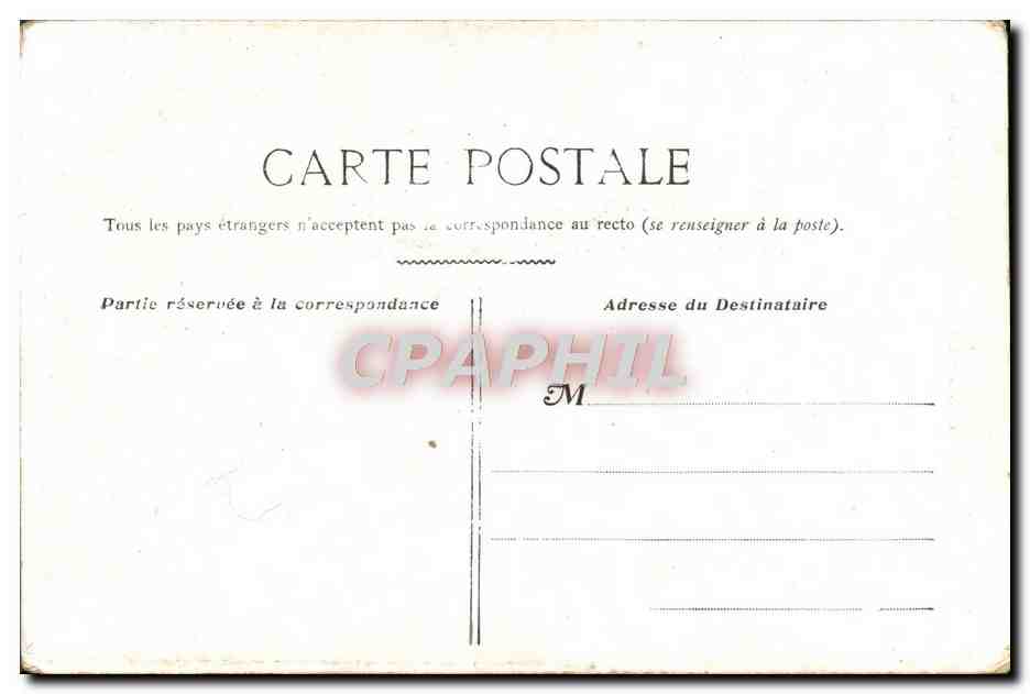 CPA Paris La Fontaine Saint Michel — Rückseite