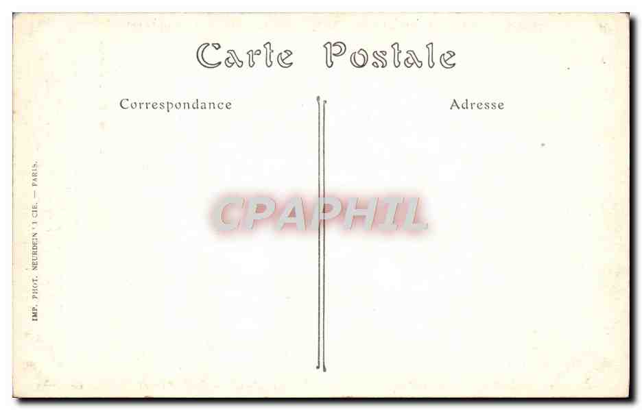 CPA Auxerre L'horloge — Verso