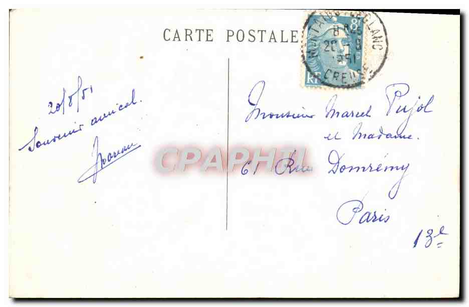 Montaigut — Les Ruines du Château — Eméla 5133 — Rückseite