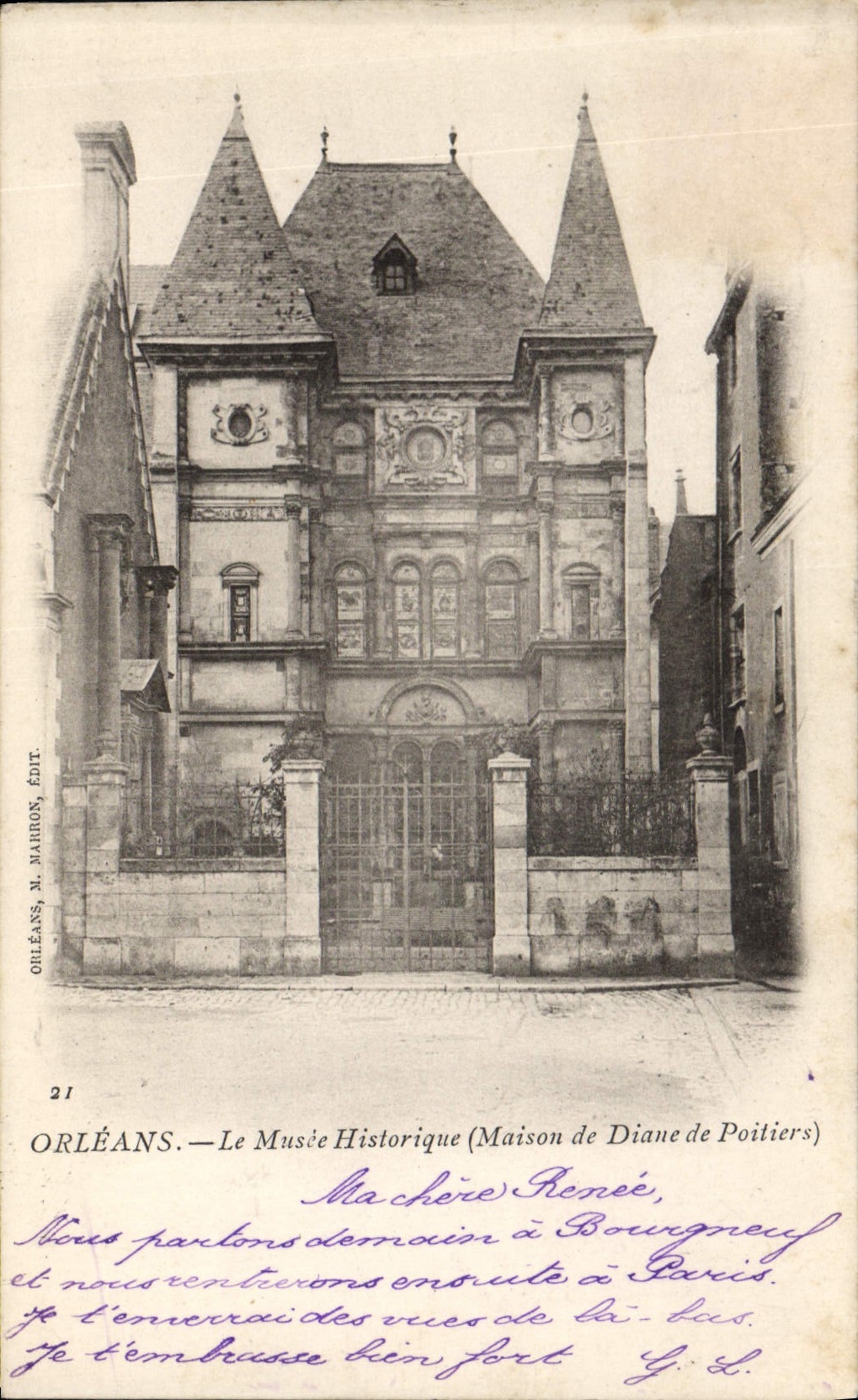 CPA Orleans Le Musee Historique Maison de Diane de Poitiers 