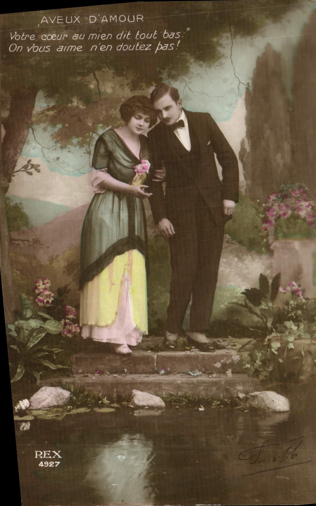 CPA Aveux D'Amour Femme