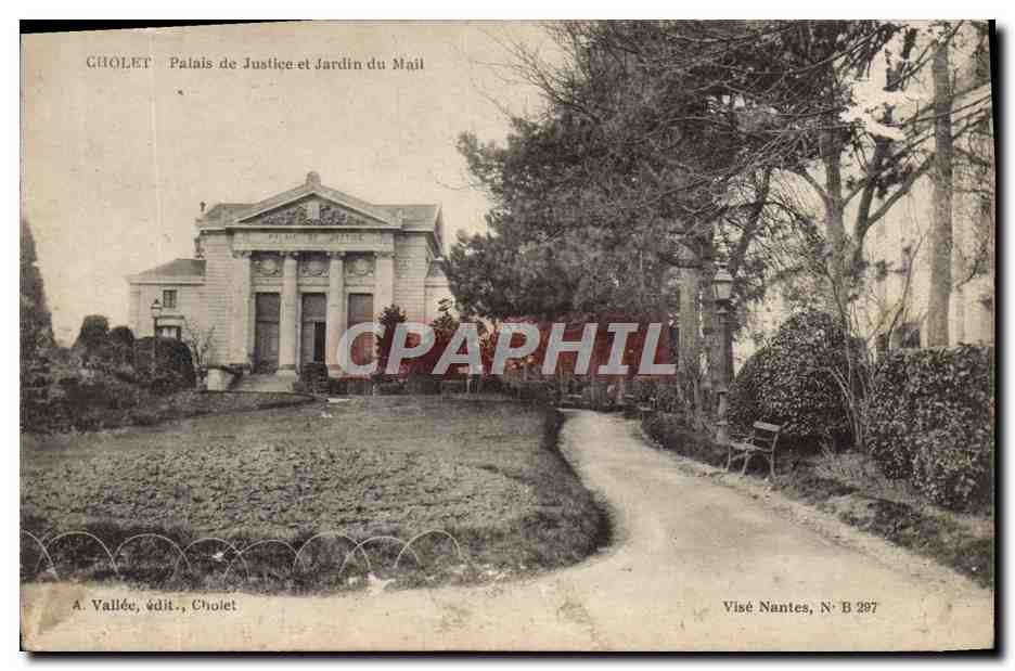 CPA Cholet Palais Du Justice Et Jardin Du Mail