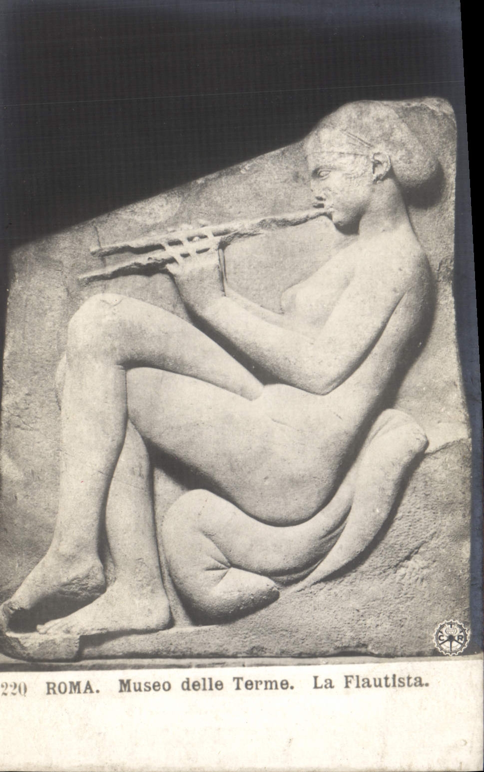 CPA Roma Museo Delle Terme La Flautista