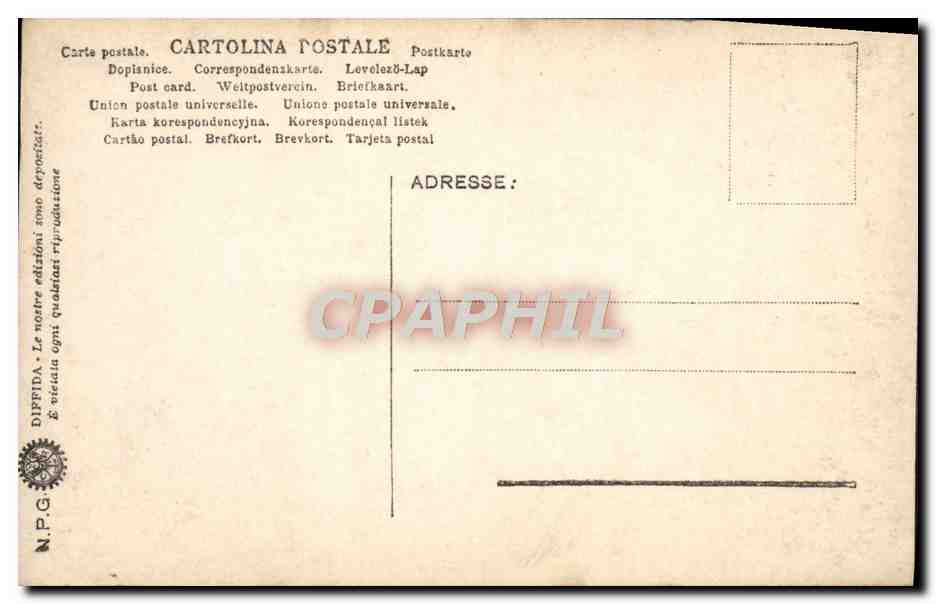 CPA Roma Museo Delle Terme Nascita di Venere — Rückseite