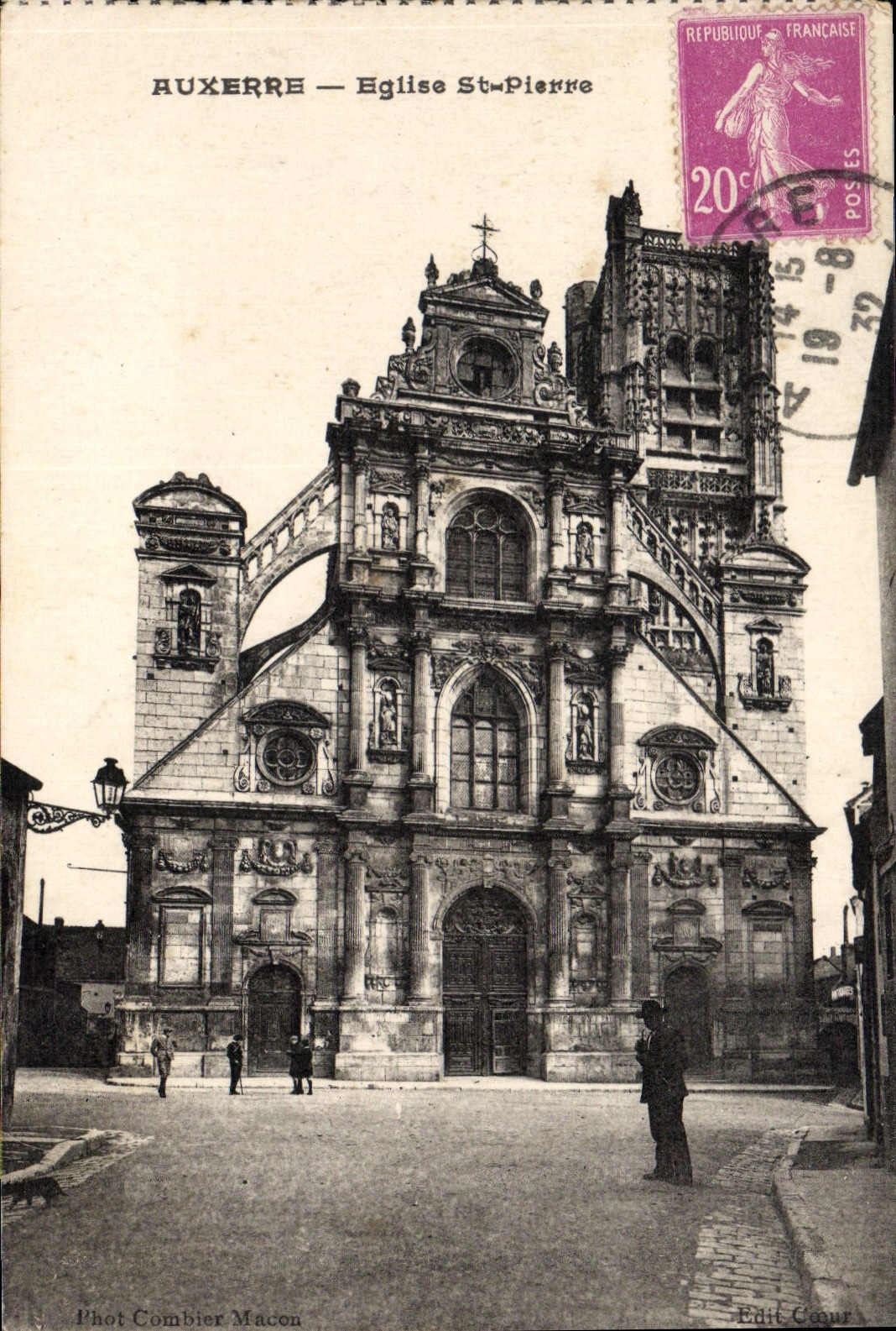 CPA Auxerre Eglise St Pierre