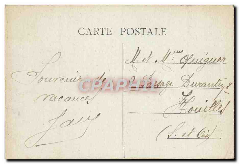 CPA Auxerre Eglise St Pierre — Verso