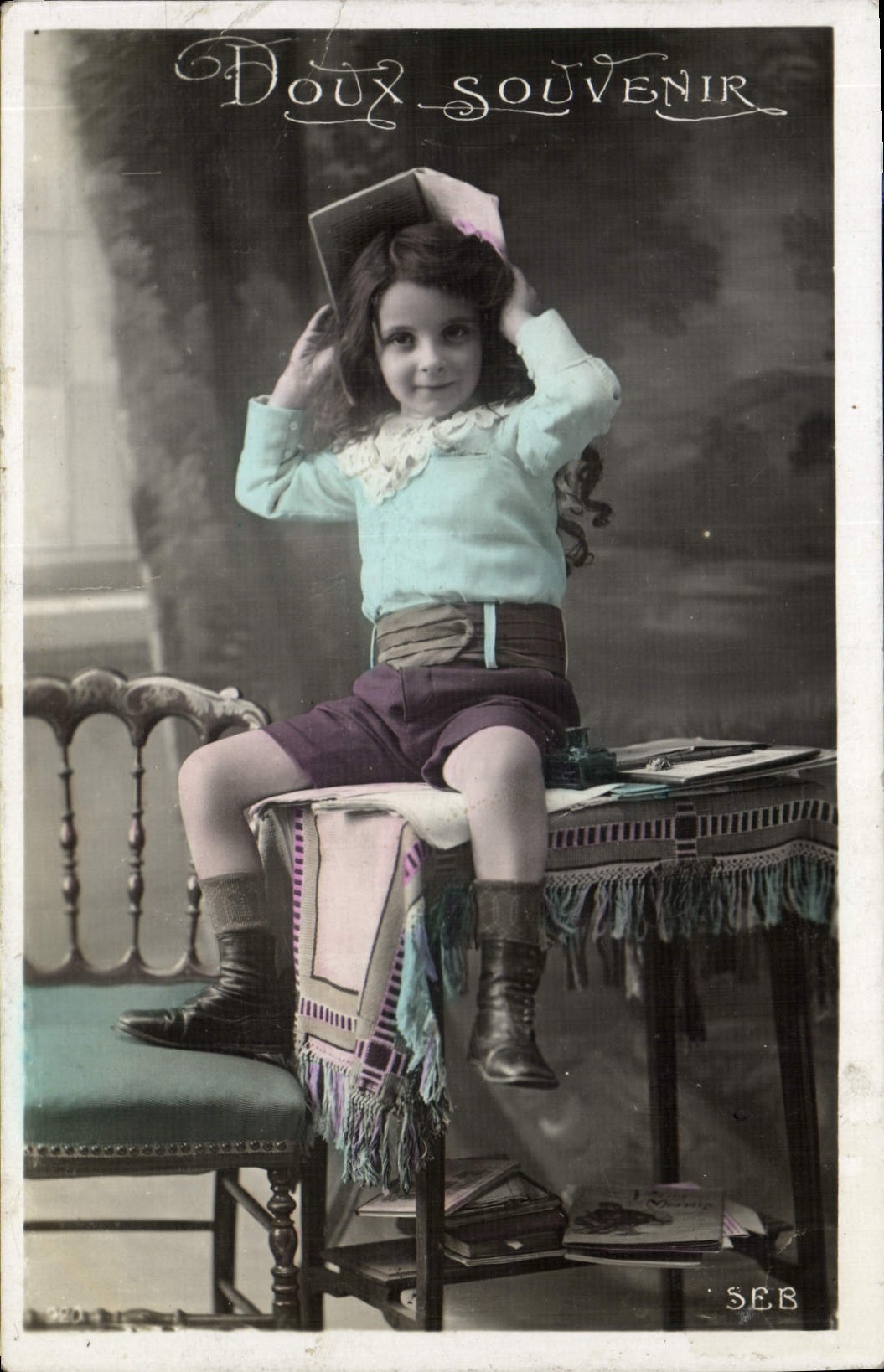 CPA Doux Souvenir Enfant