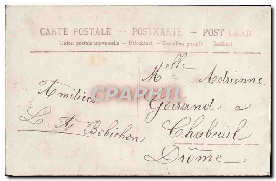 CPA Doux Souvenir Enfant — Verso