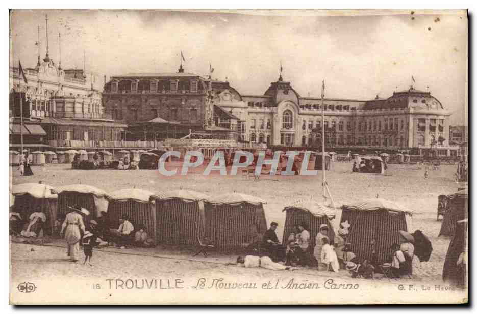 CPA Trouville Le nouveau et L'Ancien Casino