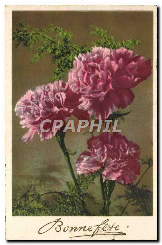 CPA Bonne Fete Fleurs