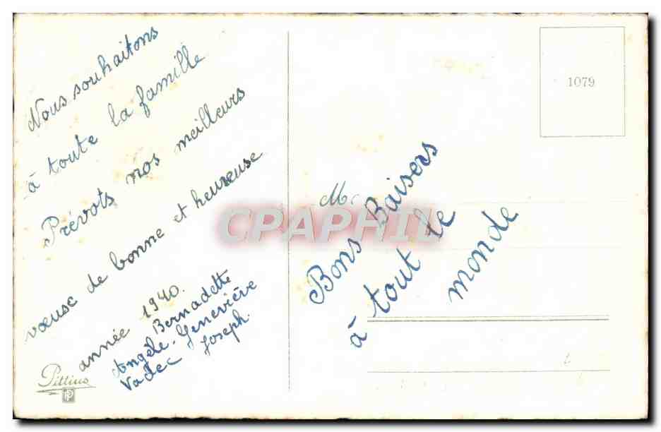 CPA Fantaisie Bonne Annee — Rückseite