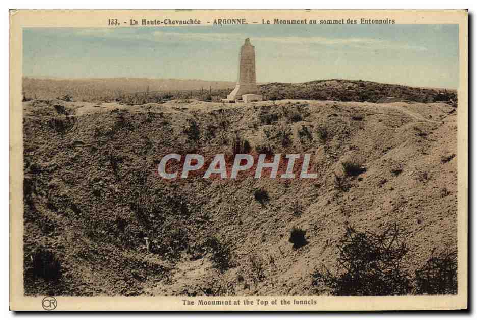 La Haute-Chevauchée - Argonne - Le Monument au sommet des Entonnoirs