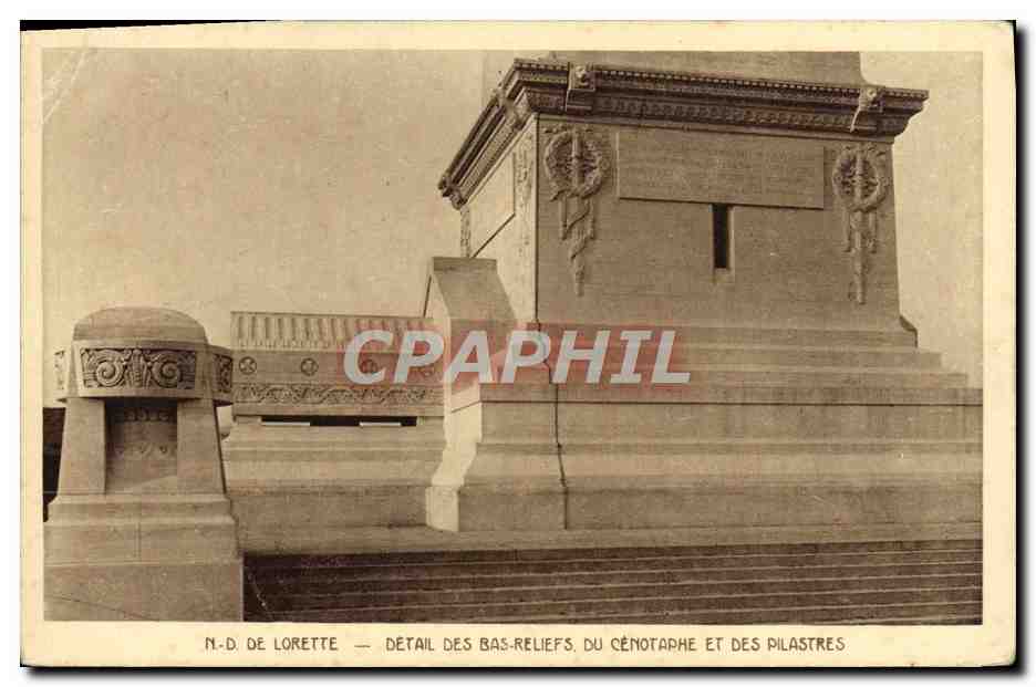 N.-D. de Lorette — Détail des bas-reliefs, du cénotaphe et des pilastres