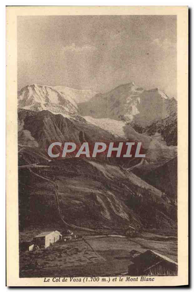 CPA Mont Blanc Le col de Voza