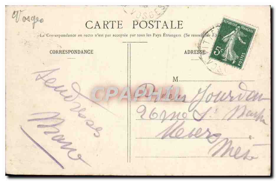 CPA Vittel Vue generale — Verso