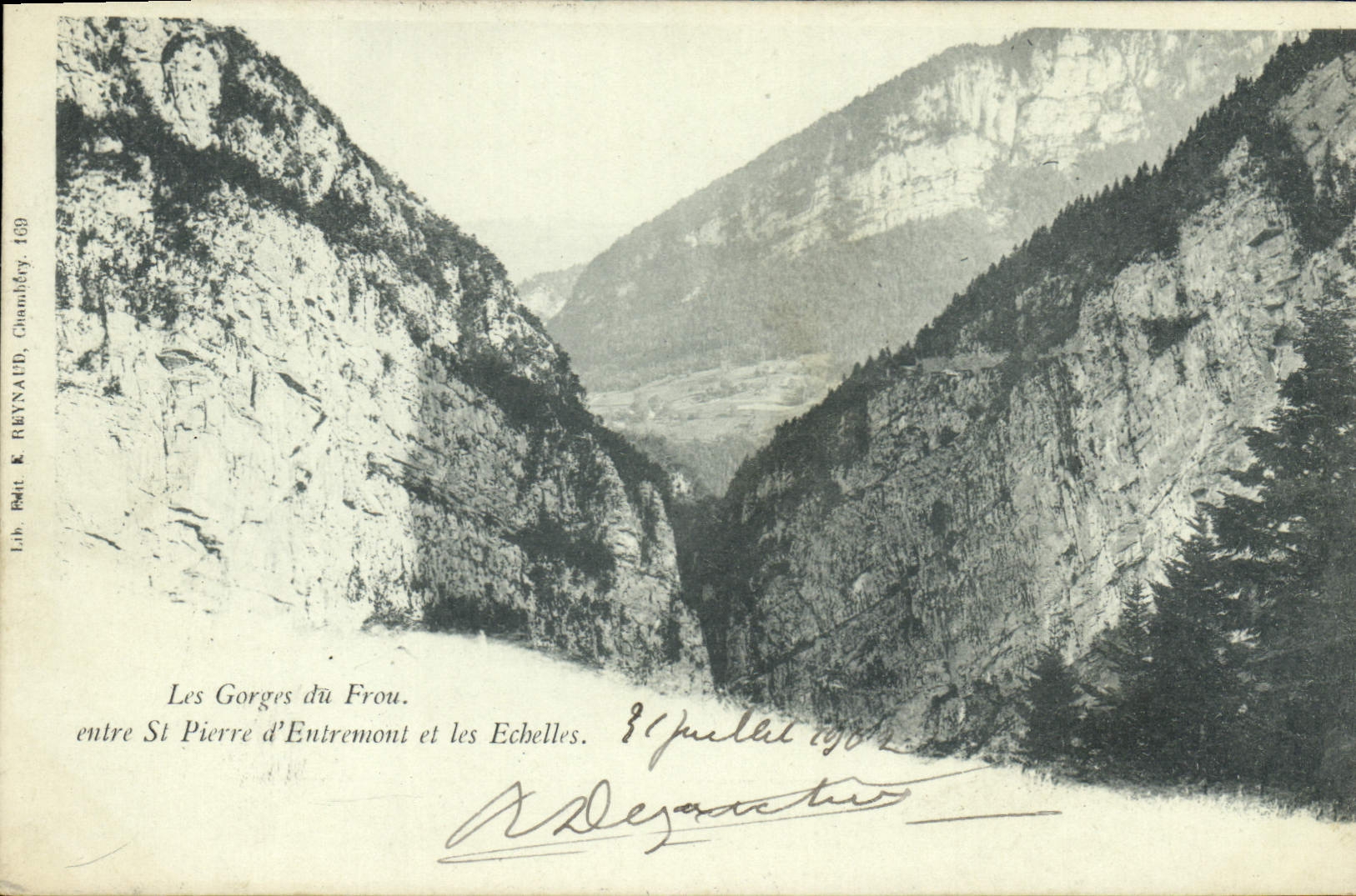 CPA Les gorges du Frou entre St Pierre d'Entremont et les Echelles 