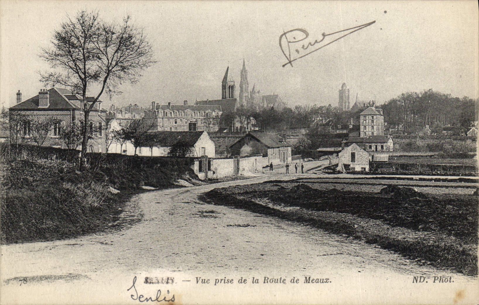 CPA Sens Vue Prise de la Route de Meaux
