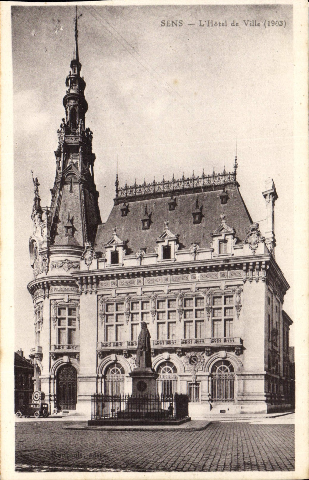 Sens — L'Hôtel de Ville (1903) — Baudouin, édit.