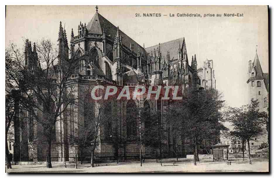 CPA Nantes La Cathedrale Prise au Nord Est