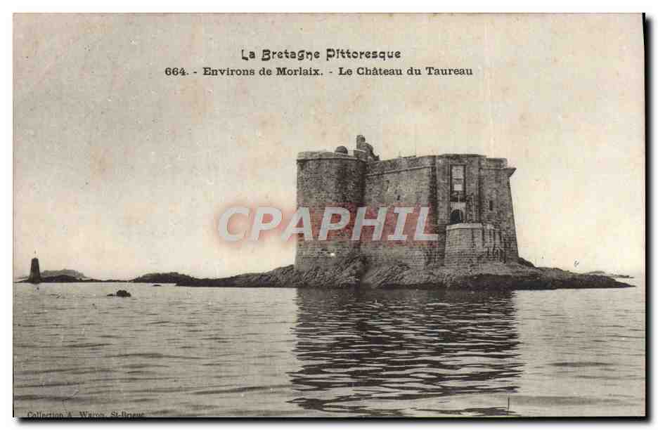 CPA Environs de Morlaix Le chateau du Taureau
