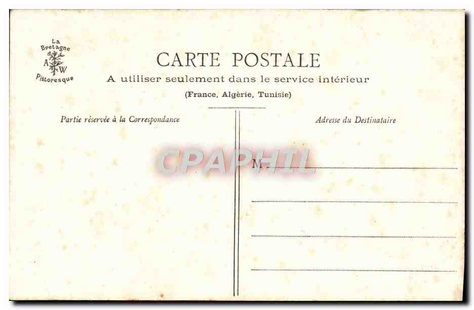 CPA Environs de Morlaix Le chateau du Taureau — Rückseite