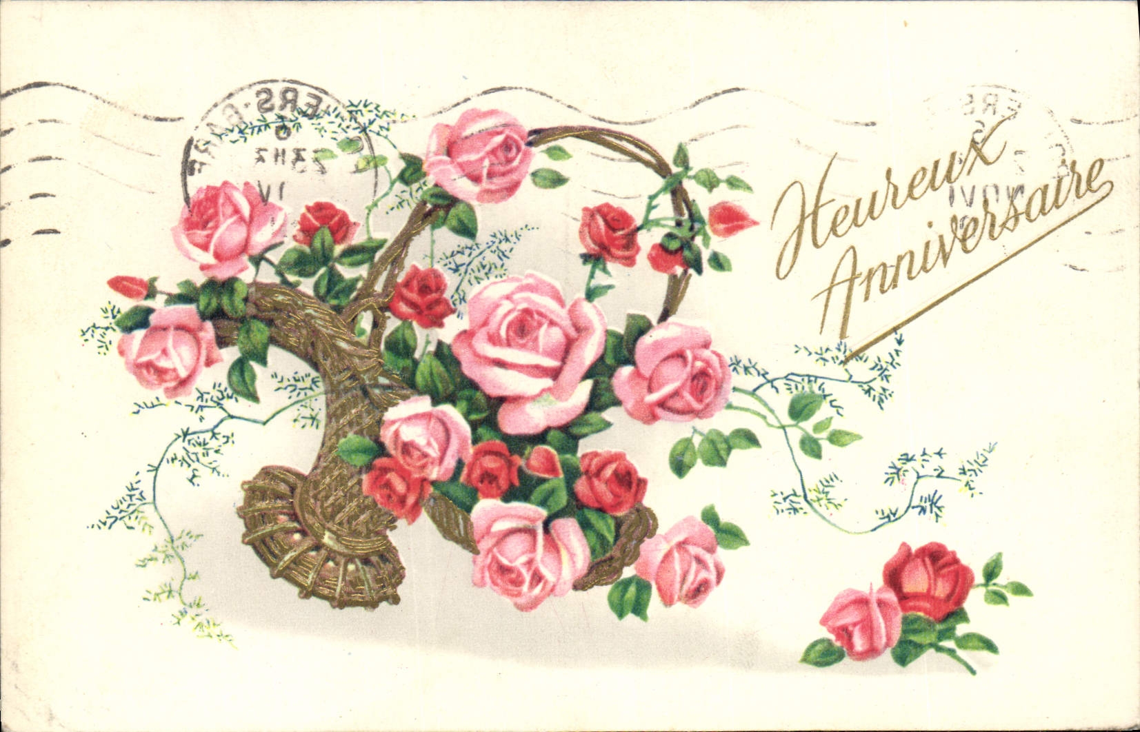 CPA Fantaisie Fleurs