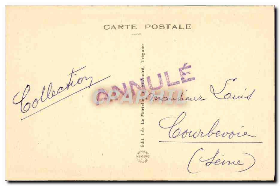 CPA Treguier Vue Generale et la Pont Canada — Rückseite
