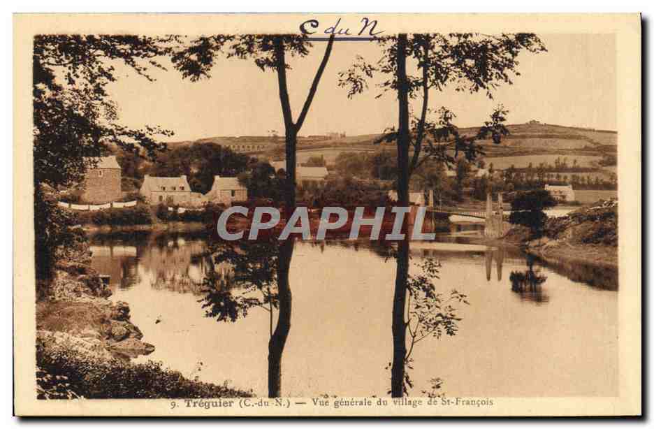 CPA Treguier Vue Generale du Village de St Francois