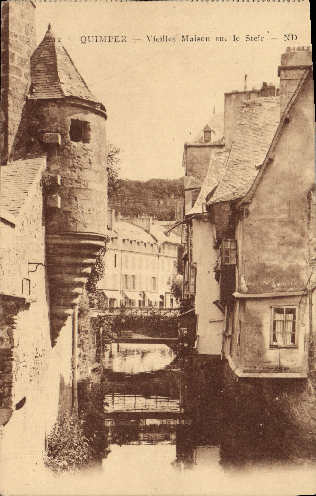 CPA Quimper Vieilles Maisons sur le Steir 
