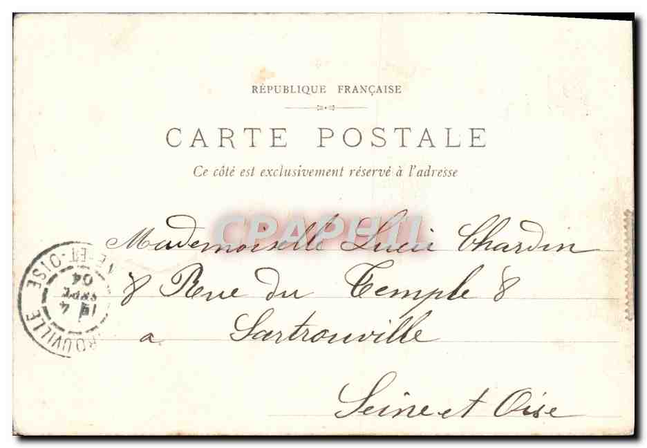 CPA Montreuil Bellay Le Cheteau — Rückseite