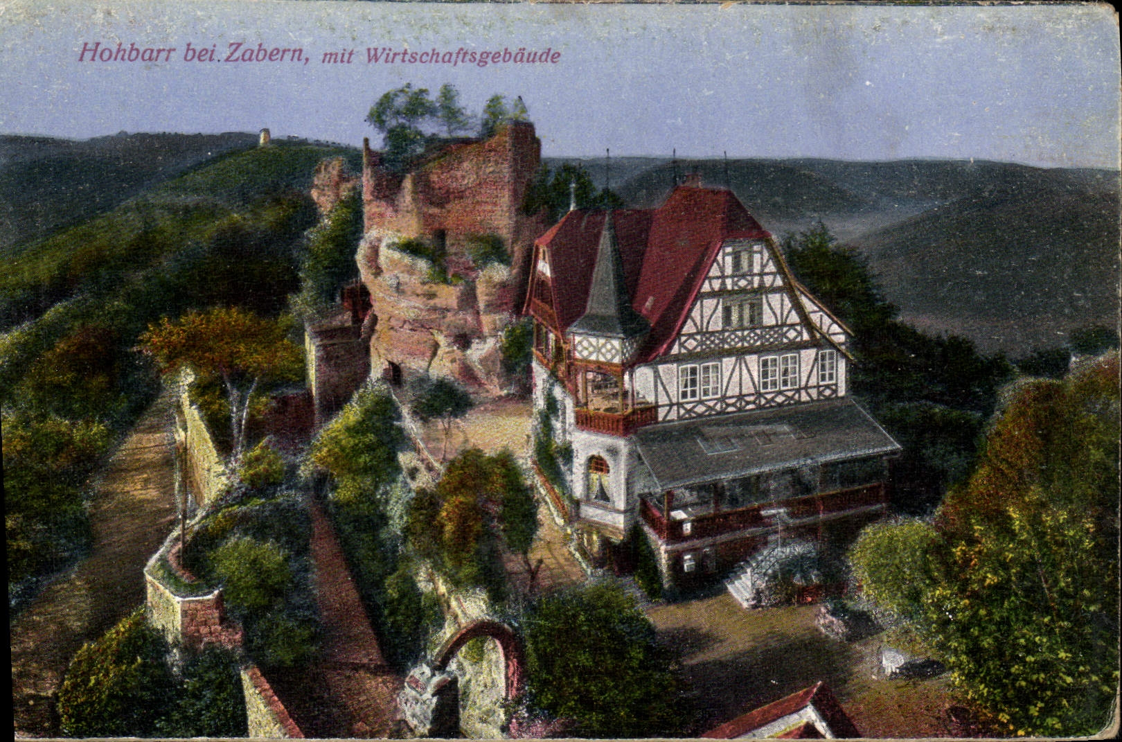 CPA Hohbarr Bei Zabern Mit Wirtschaftsgebaude