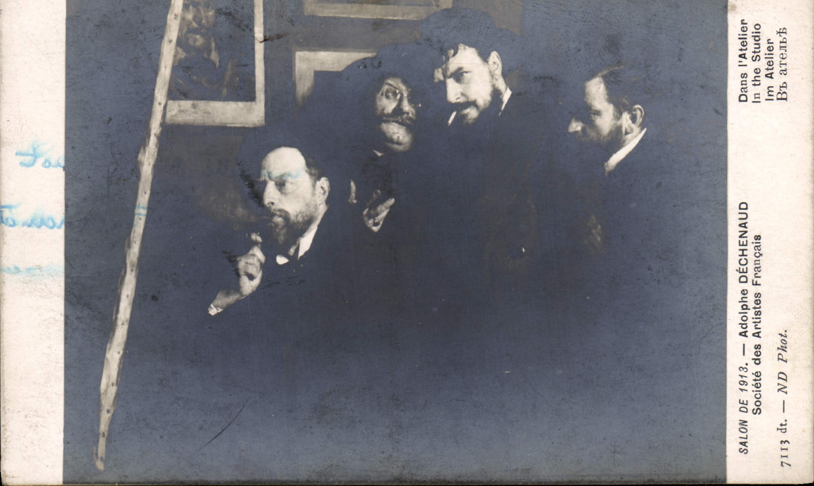 CPA Salon de 1913 Adolphe Dechenaud Dans l'atelier 