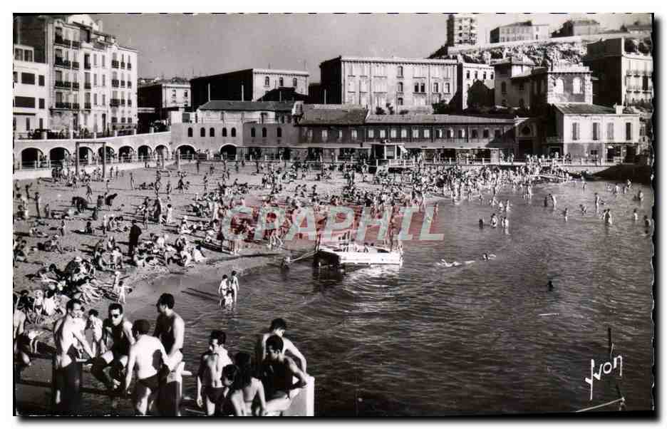 CPM Marseille Plage Des Catalans