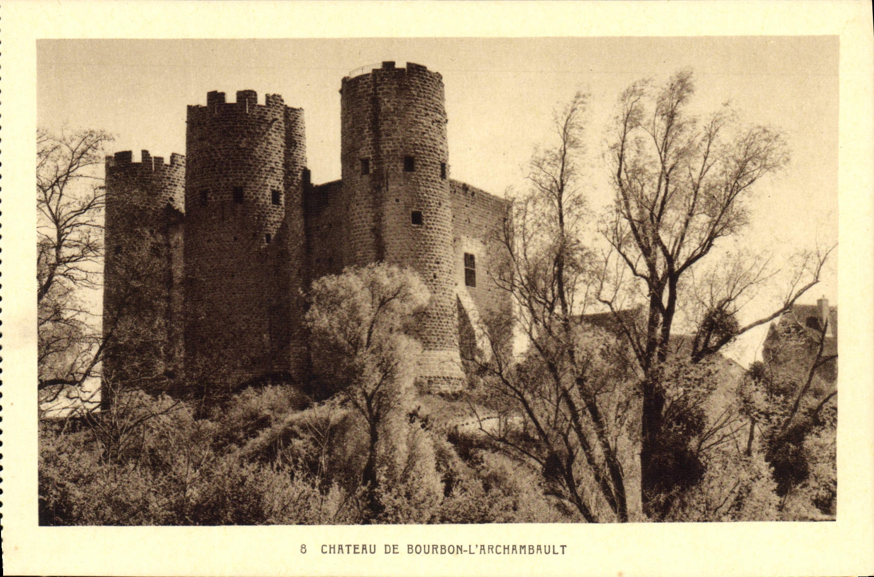 CPA Chateau De Bourbon L'Archambault