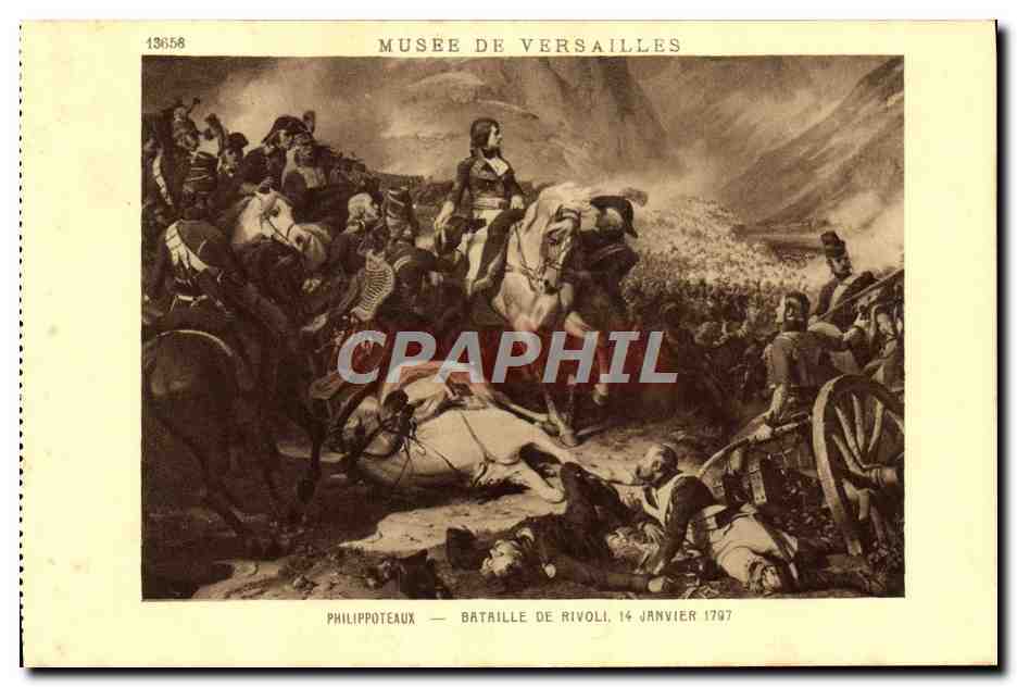 CPA Musee De Versailles Philippoteaux Bataille de Rivoli Napoleon 1er
