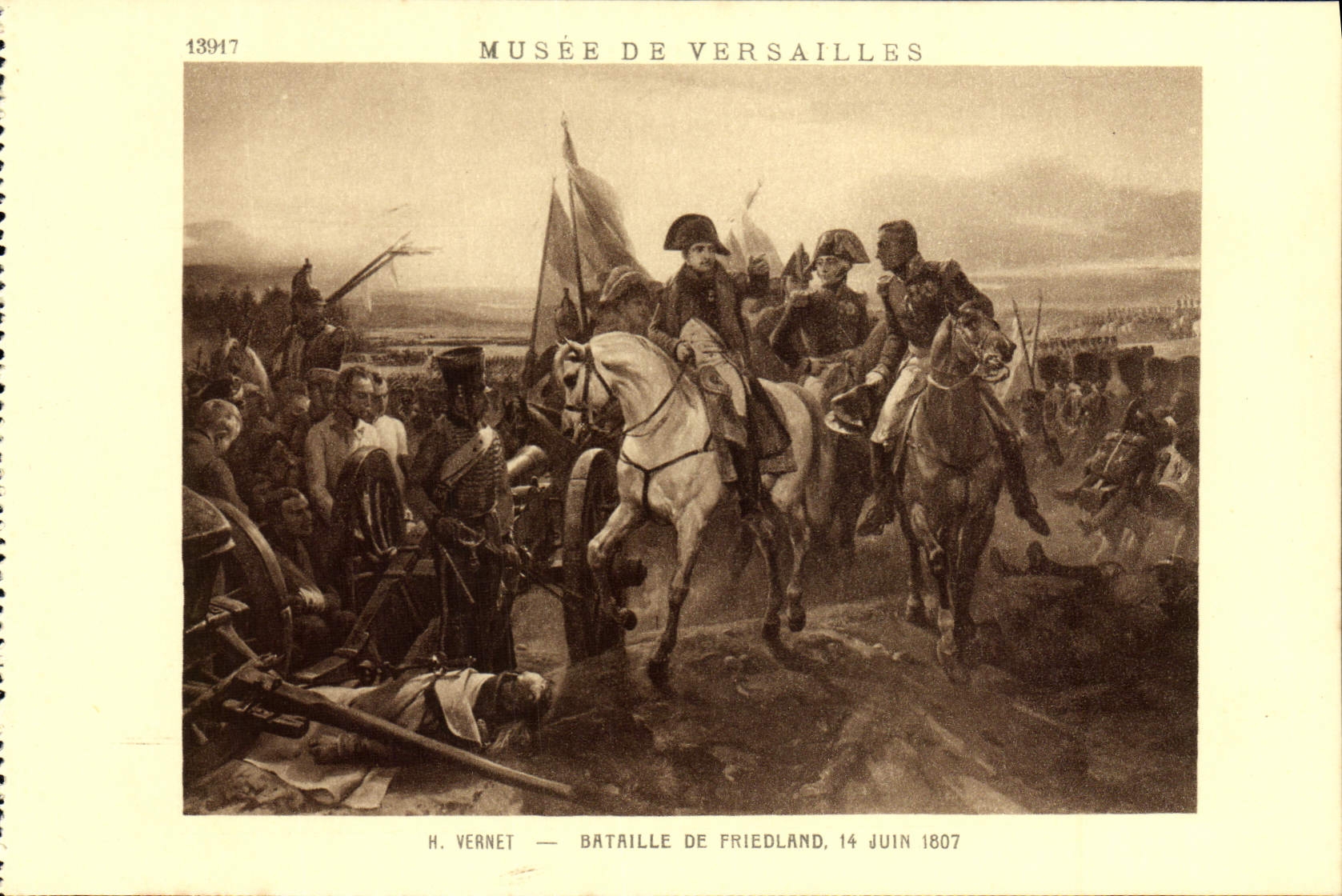 CPA Versailles Bataille De Friedland Vernet Napoleon 1er