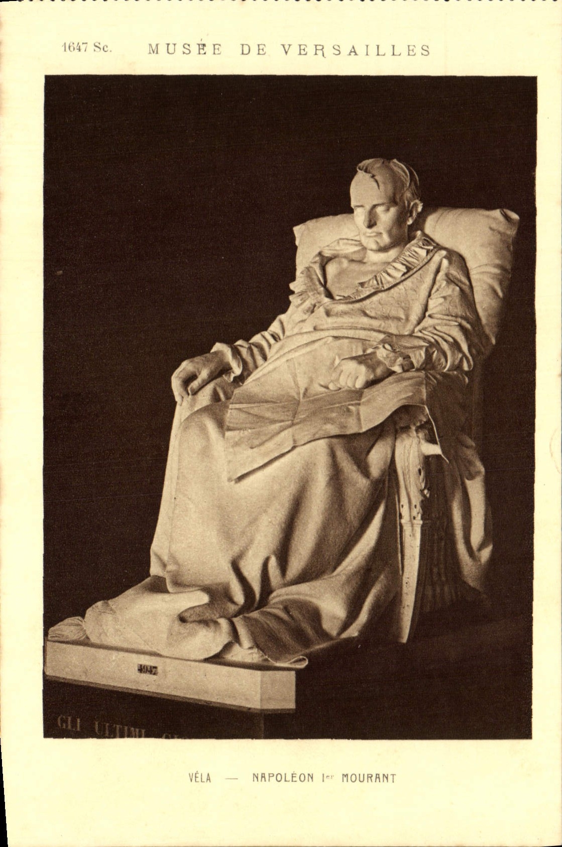 CPA Musee De Versailles Napoleon 1er mourant Vela