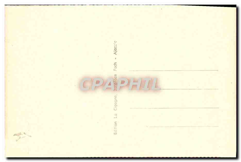 CPA Ajaccio L'Acte De Bapteme De Napoleon 1er — Rückseite