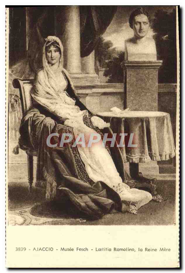 CPA Ajaccio Musee Fesch Laetitia Ramolino La Reine Mere