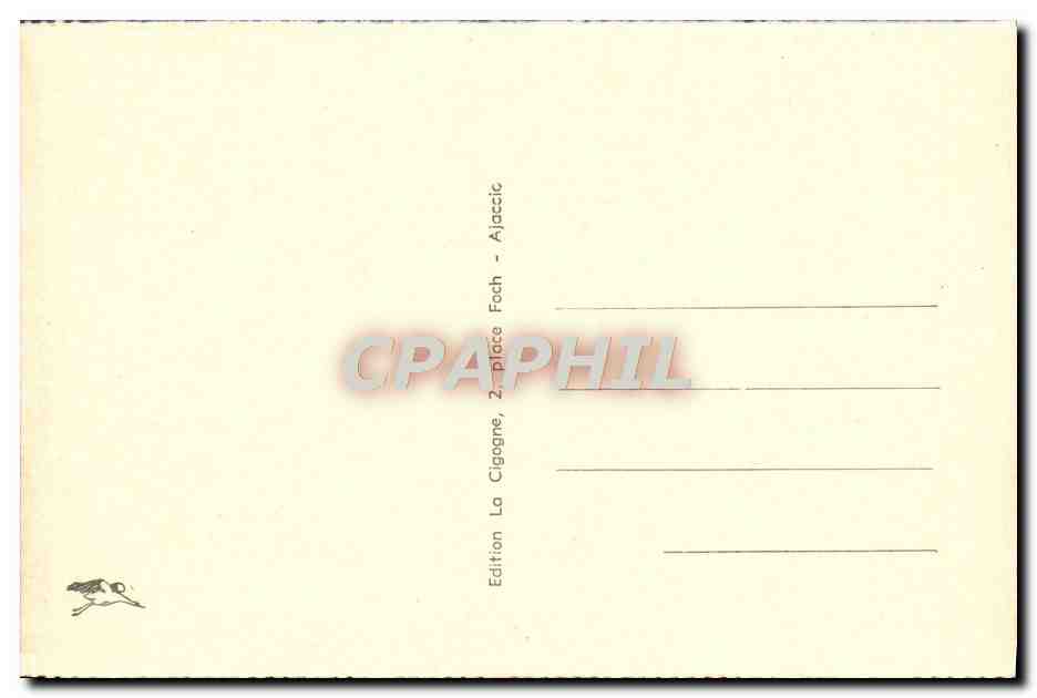 CPA Ajaccio Maison De Napoleon 1er Cabinet de travail du pere de Napoleon 1er — Rückseite