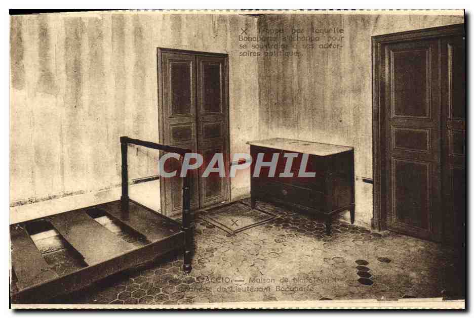 CPA Ajaccio Maison De Napoleon 1er Chambre du Lieutenant Bonaparte 
